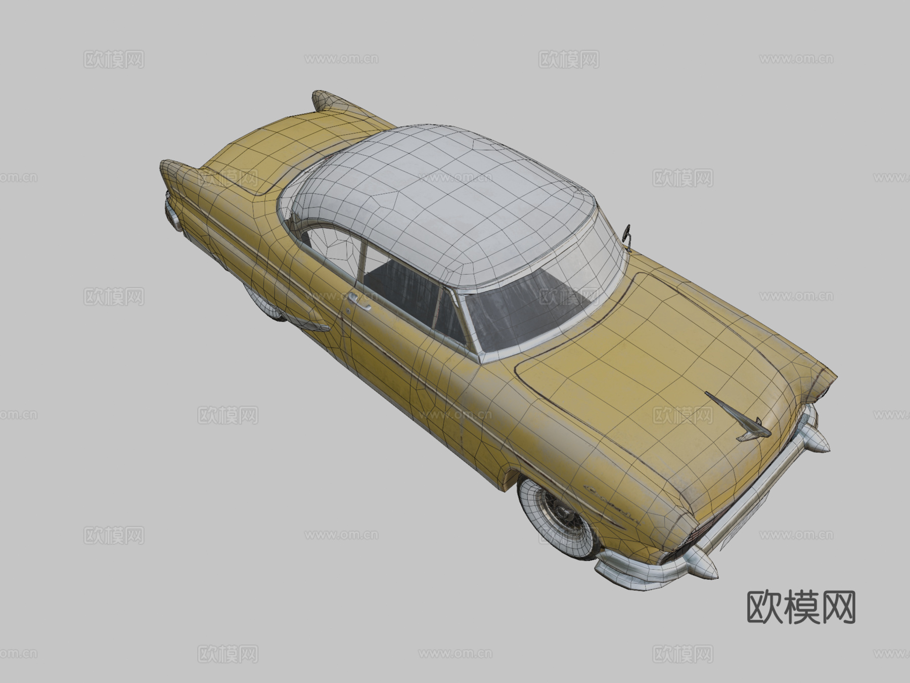 林肯双门轿车3d模型