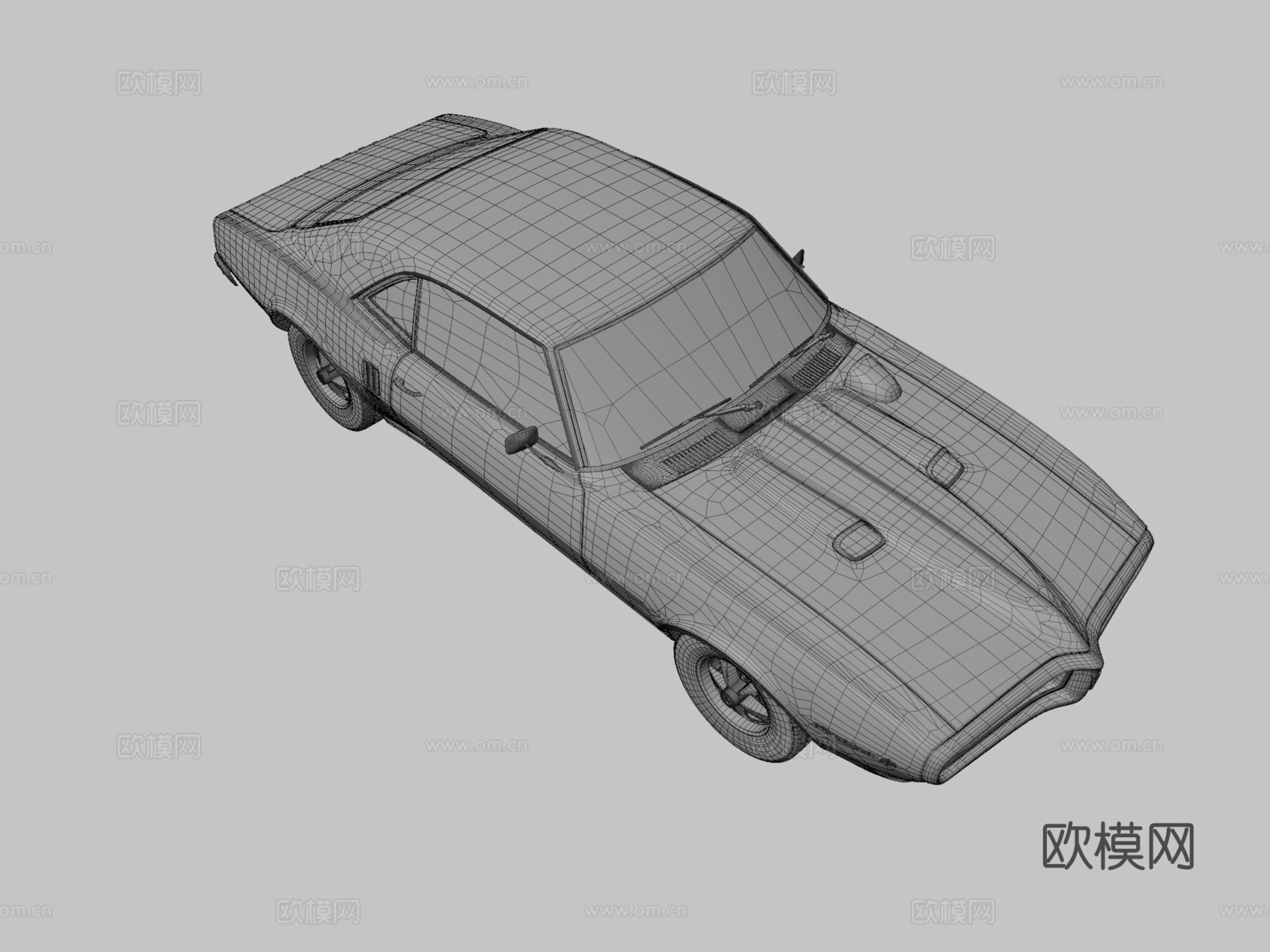 掀背车3d模型