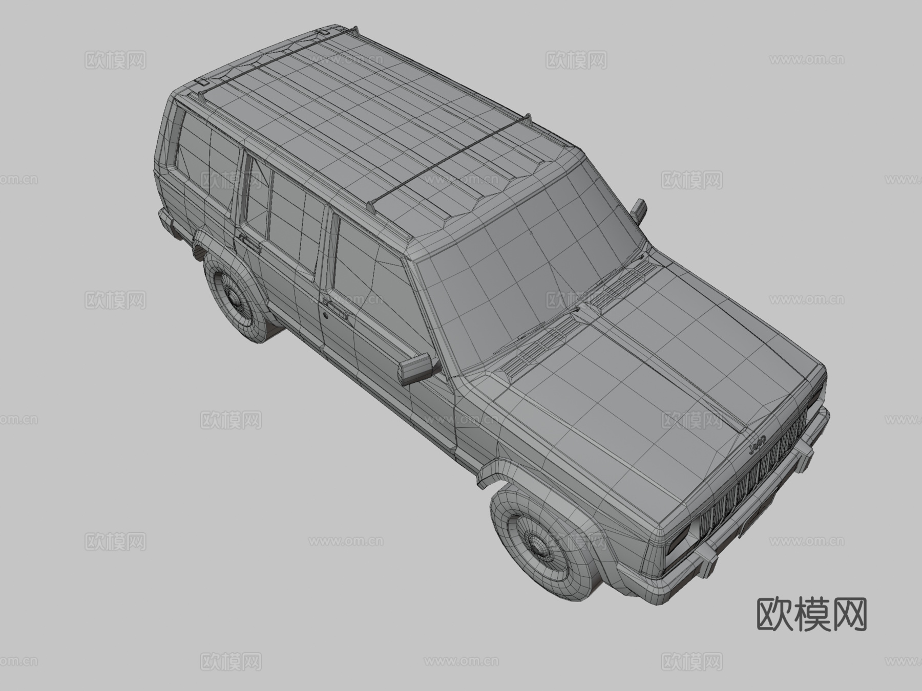 切诺基汽车 吉普车3d模型