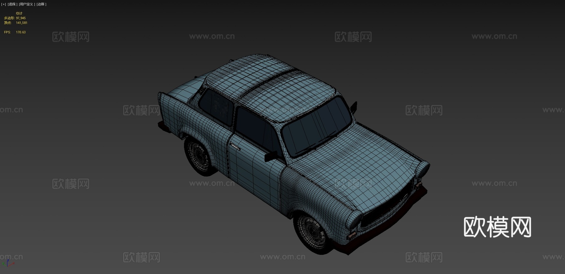 汽车 轿车 掀背车3d模型