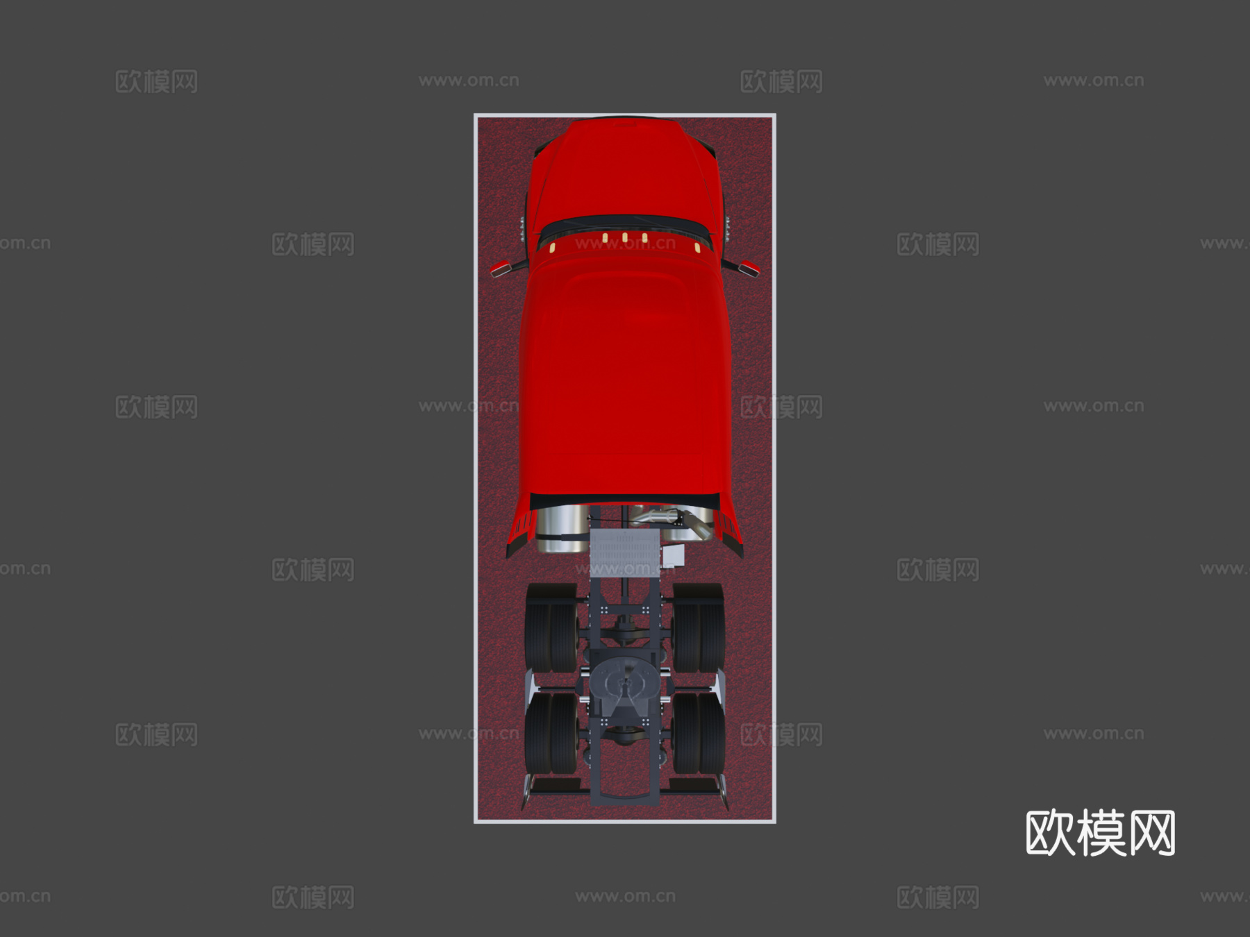 汽车 半挂卡车3d模型