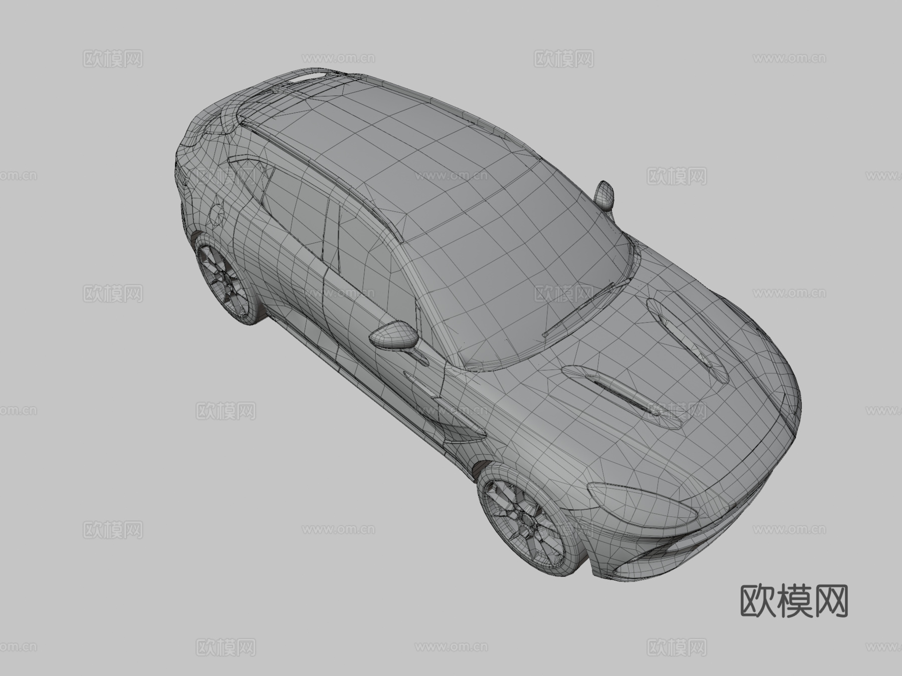 阿斯顿马丁汽车3d模型