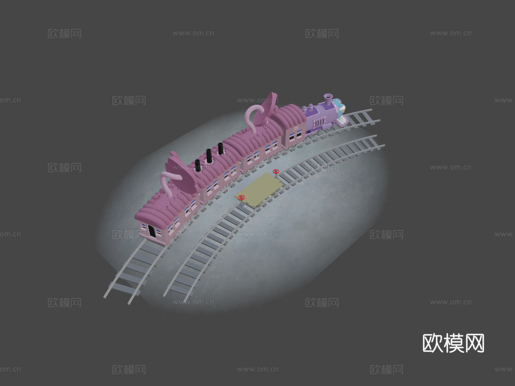 幻影火车 特快火车3d模型