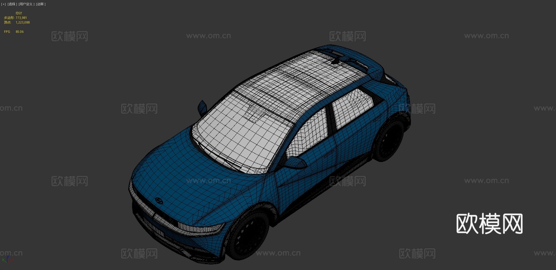 现代汽车3d模型