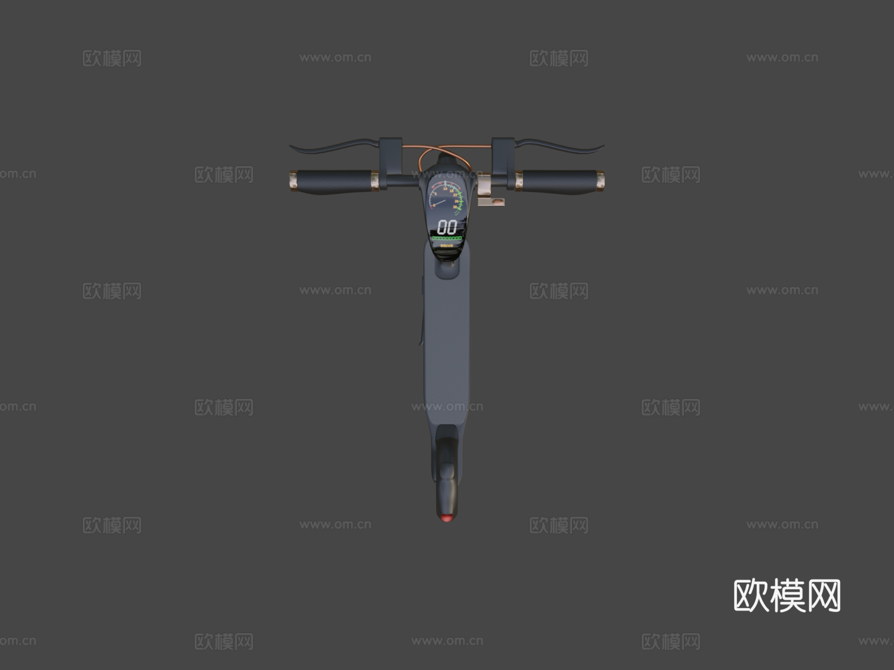 电动滑板车3d模型