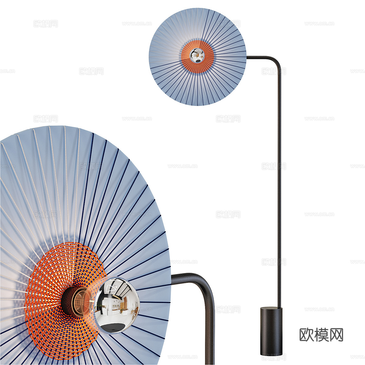 极简落地灯3d模型