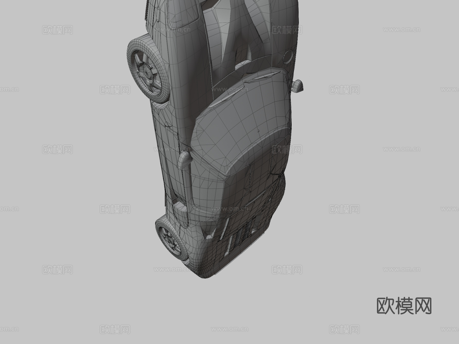 红色汽车 超级跑车3d模型