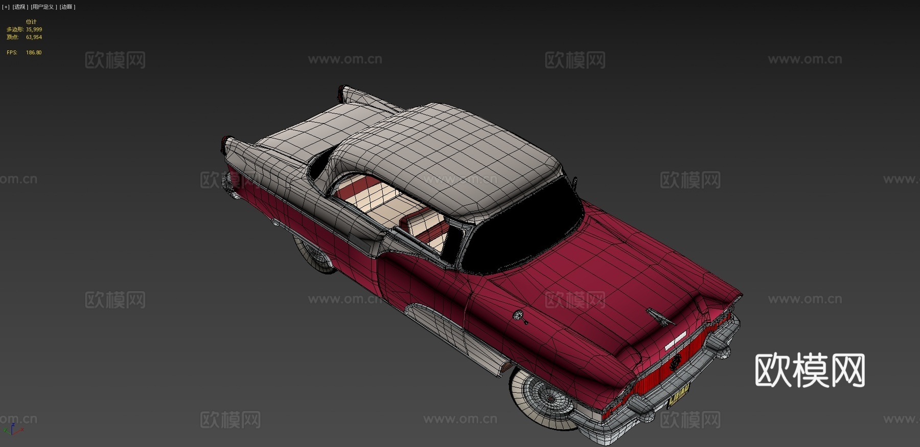 汽车 敞篷车 轿车3d模型