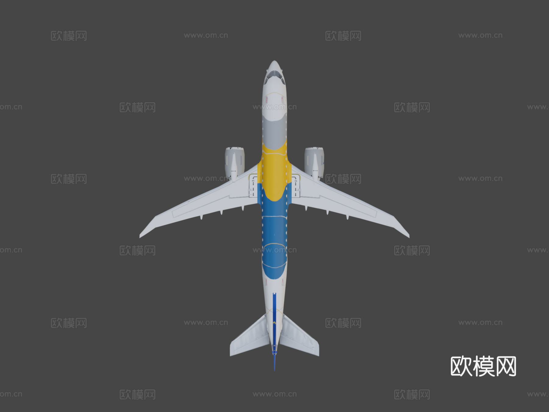 空中客机3d模型