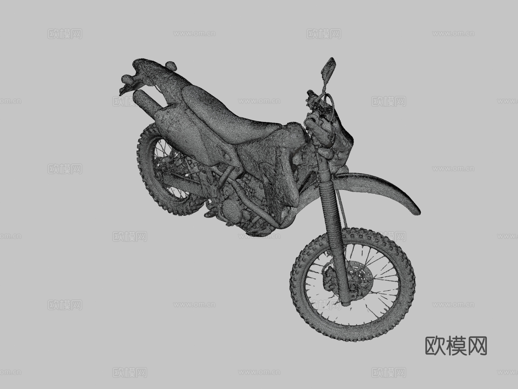 摩托车 机车3d模型下载（渲染图3）