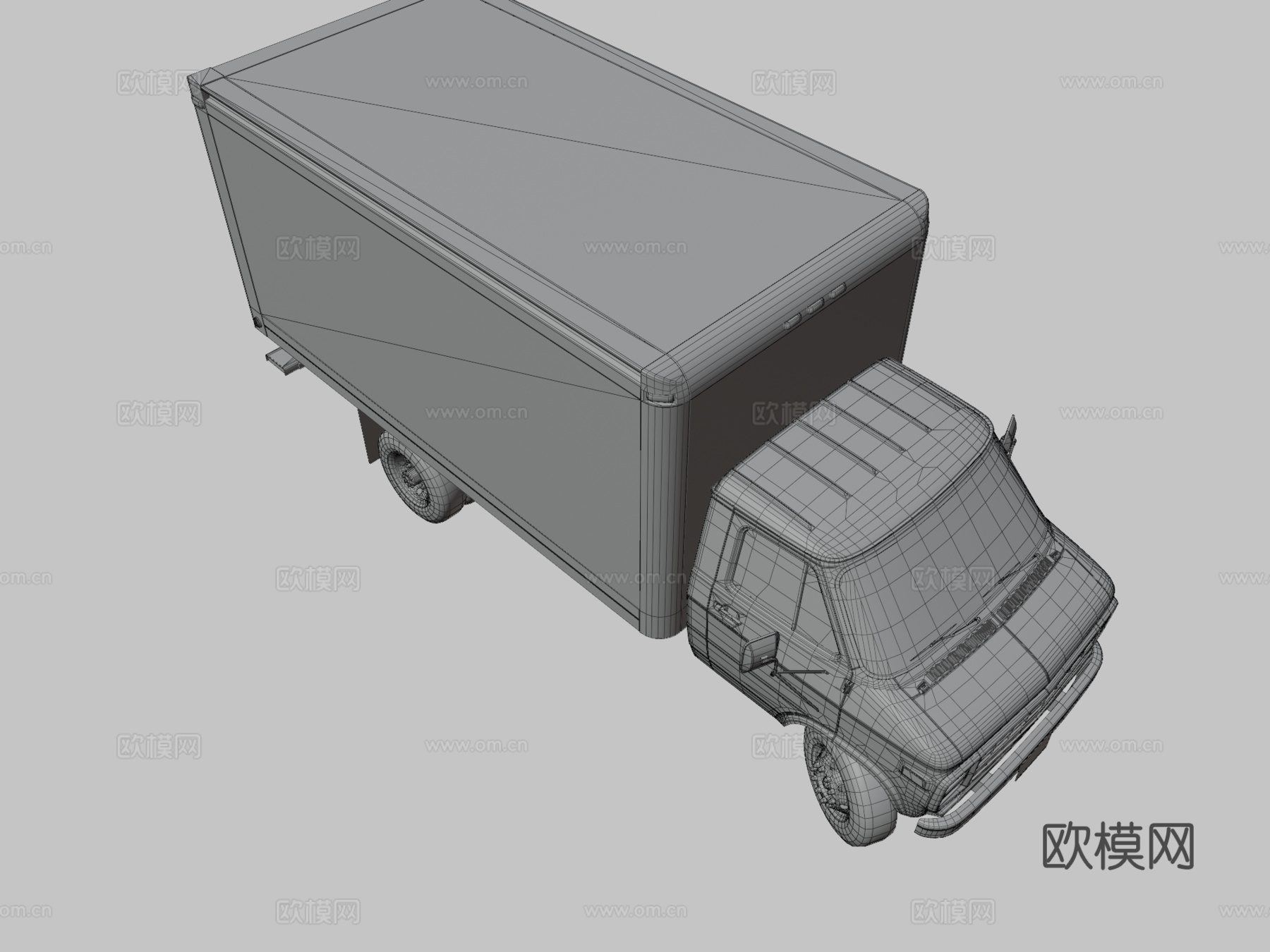 箱式货车3d模型