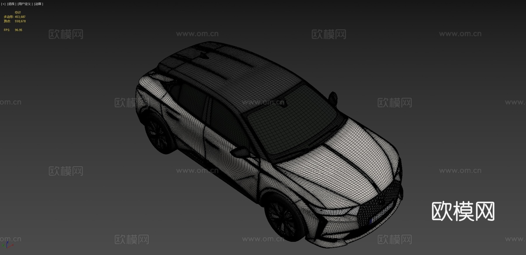 银色汽车 轿车3d模型