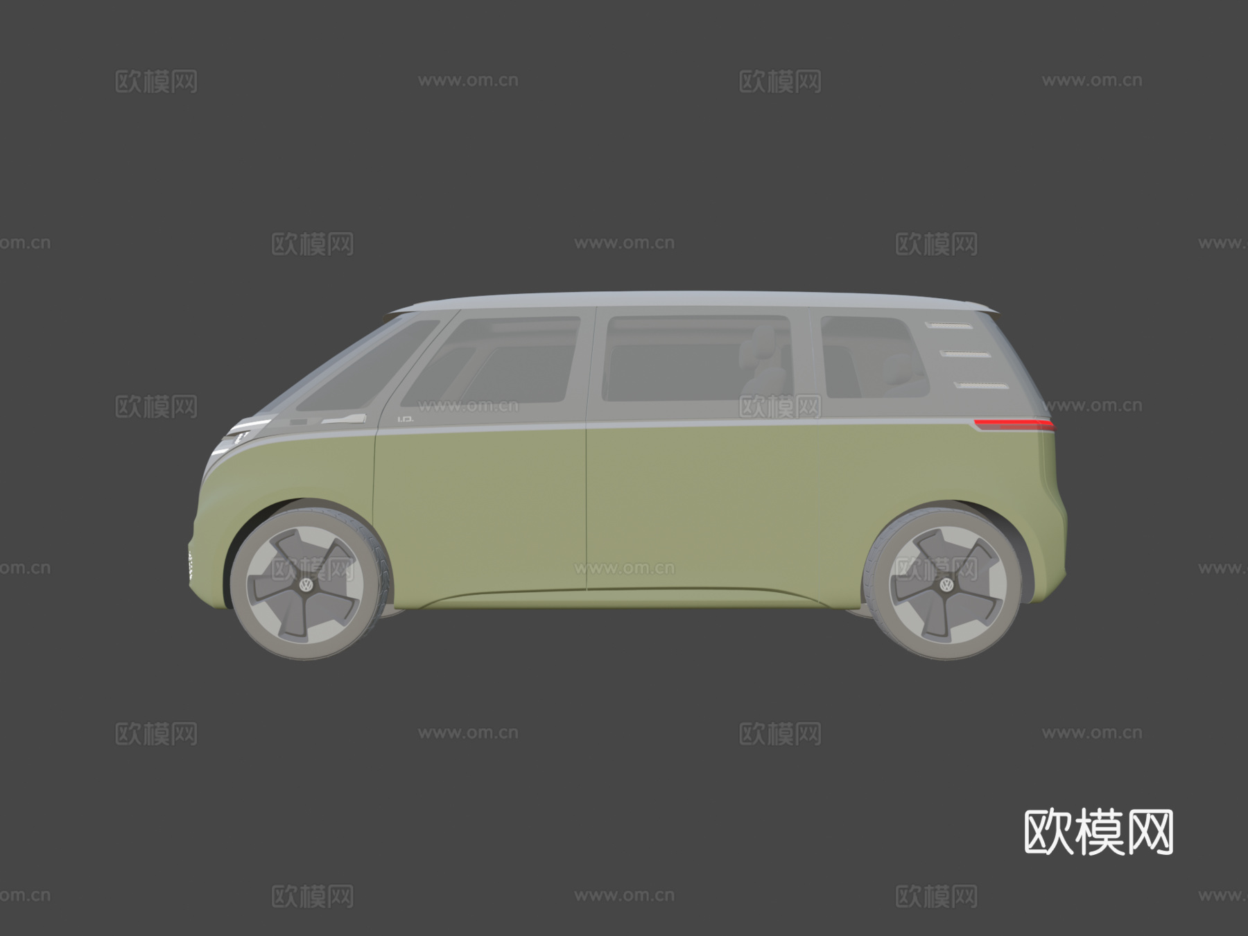 大众汽车 面包车3d模型