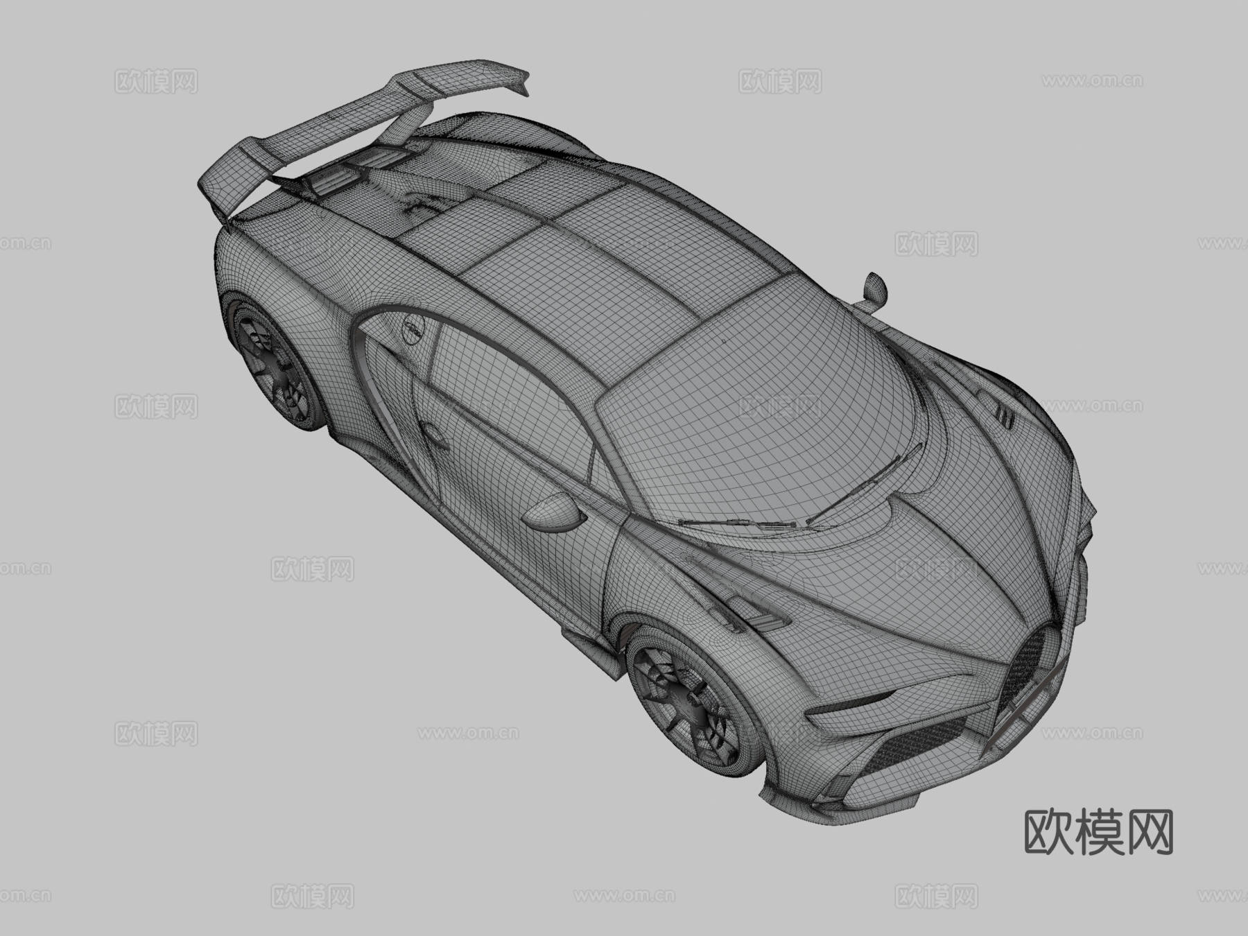 布加迪超跑3d模型