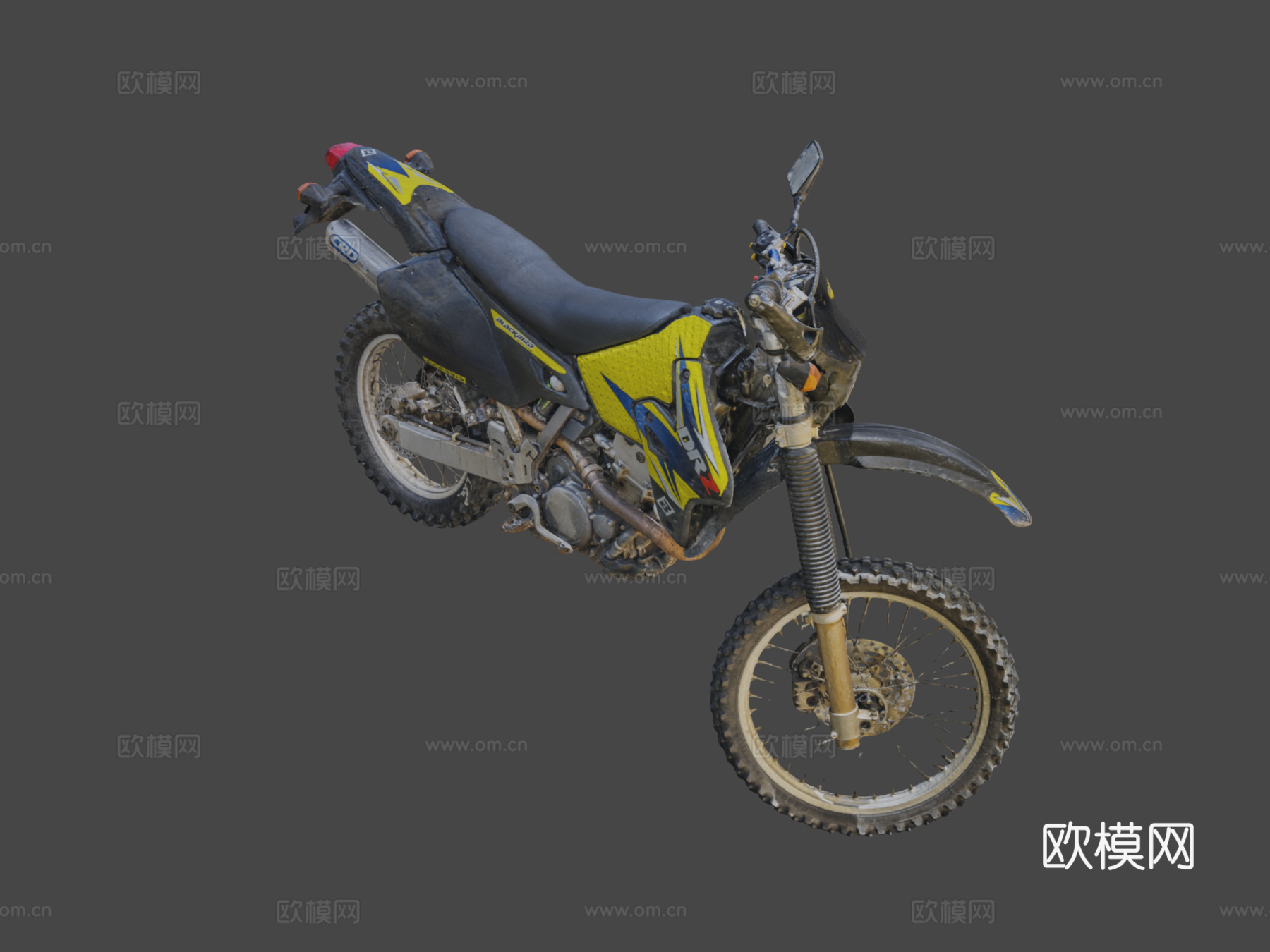 摩托车 机车3d模型下载（渲染图7）