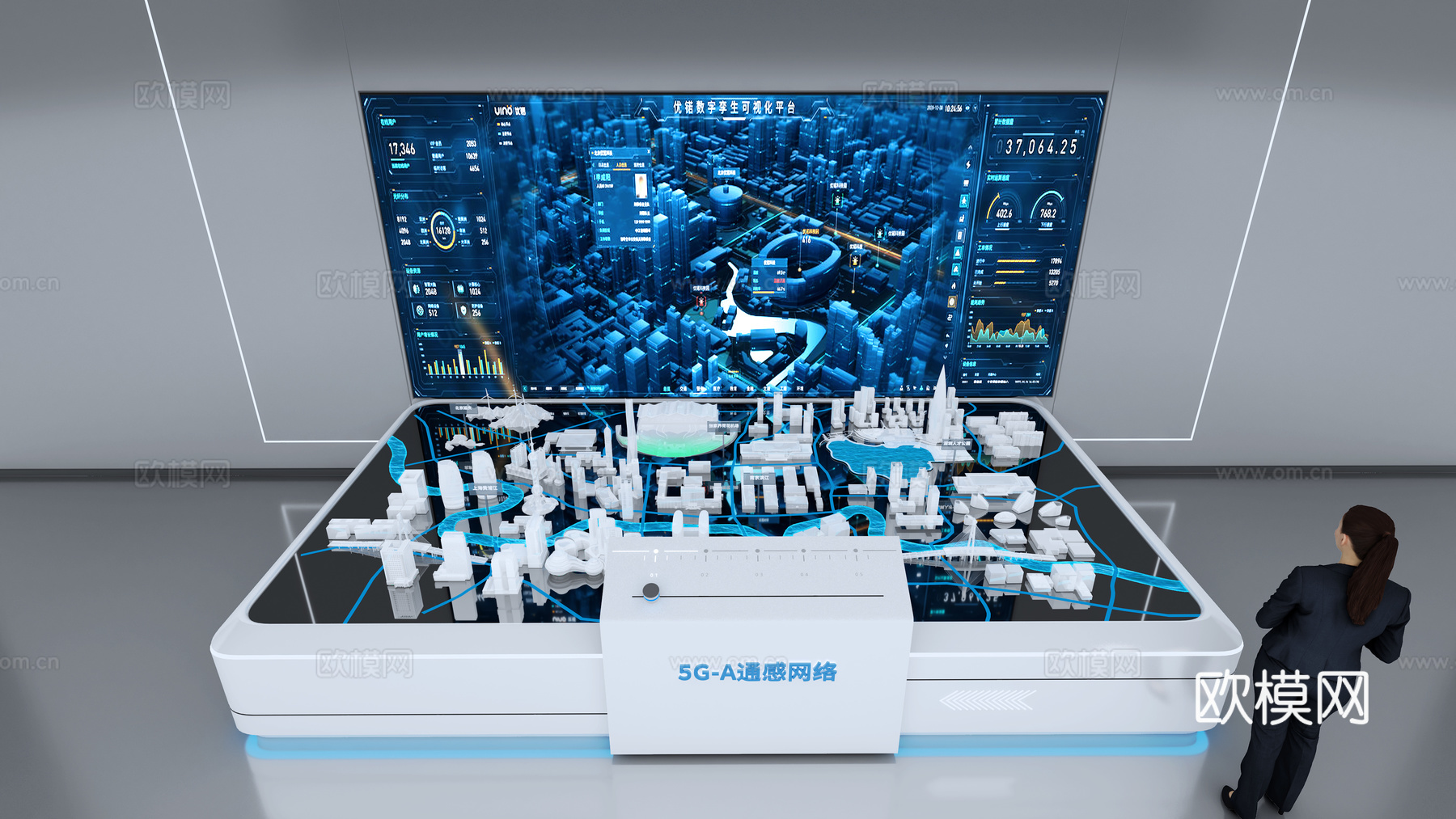 城市沙盘 互动沙盘3d模型