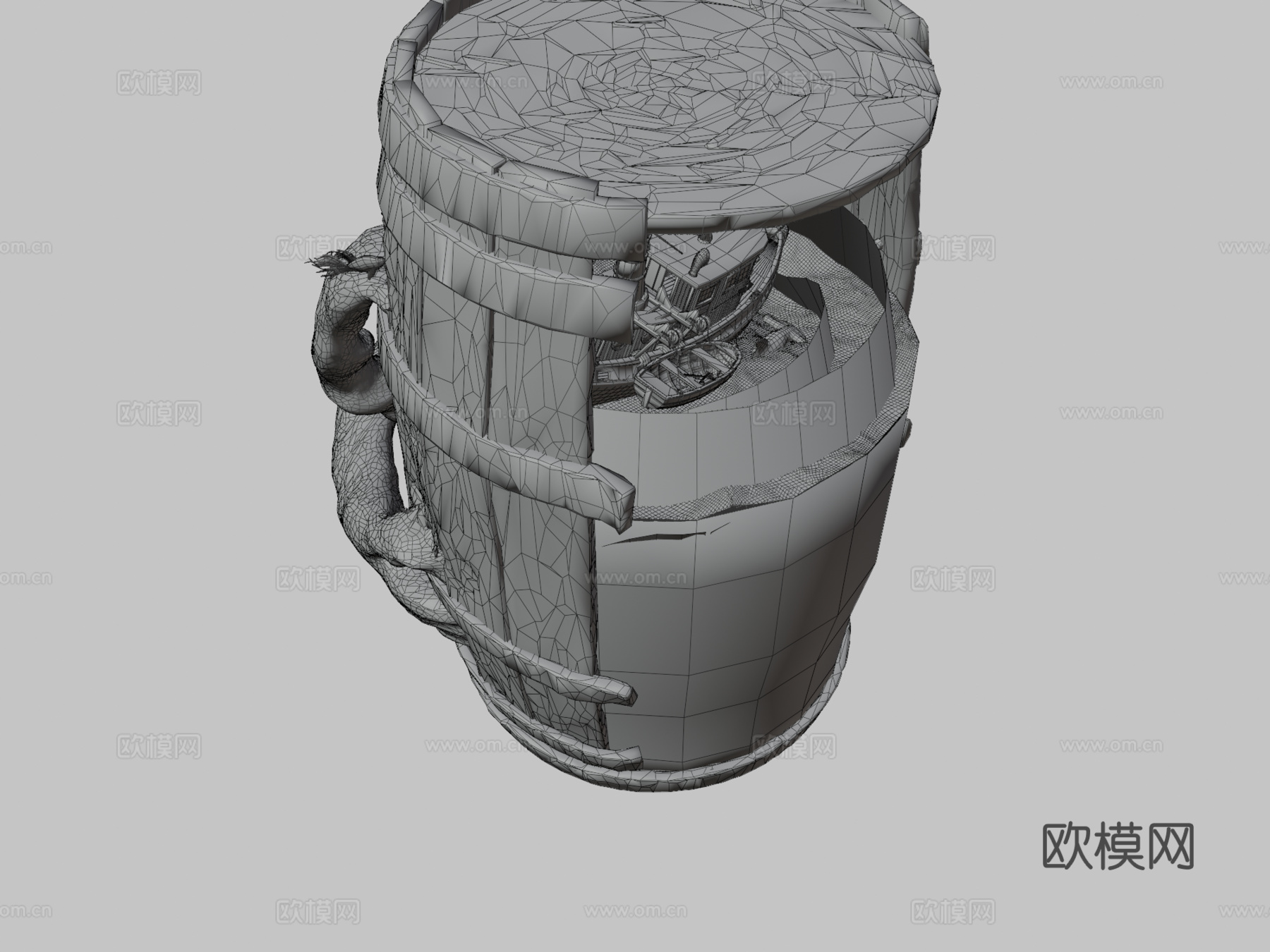 饰品摆件 水晶球3d模型