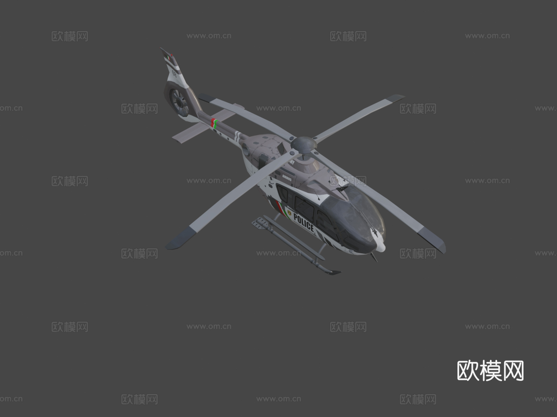 飞机 直升机3d模型下载（渲染图7）