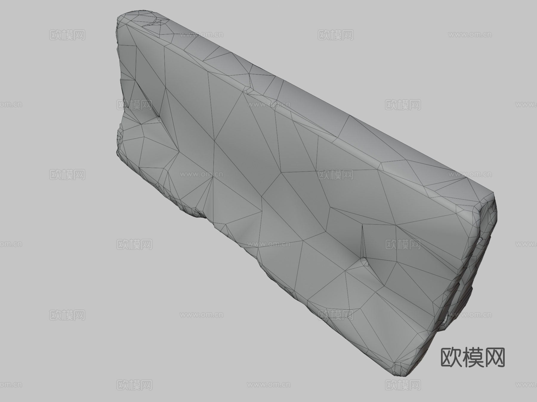 混凝土路障3d模型