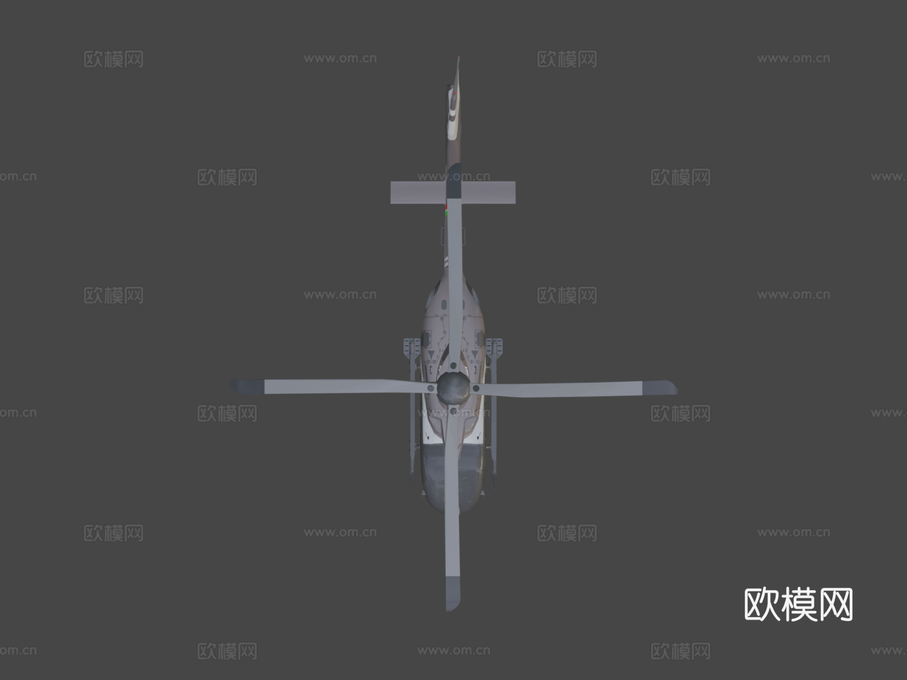 飞机 直升机3d模型下载（渲染图8）