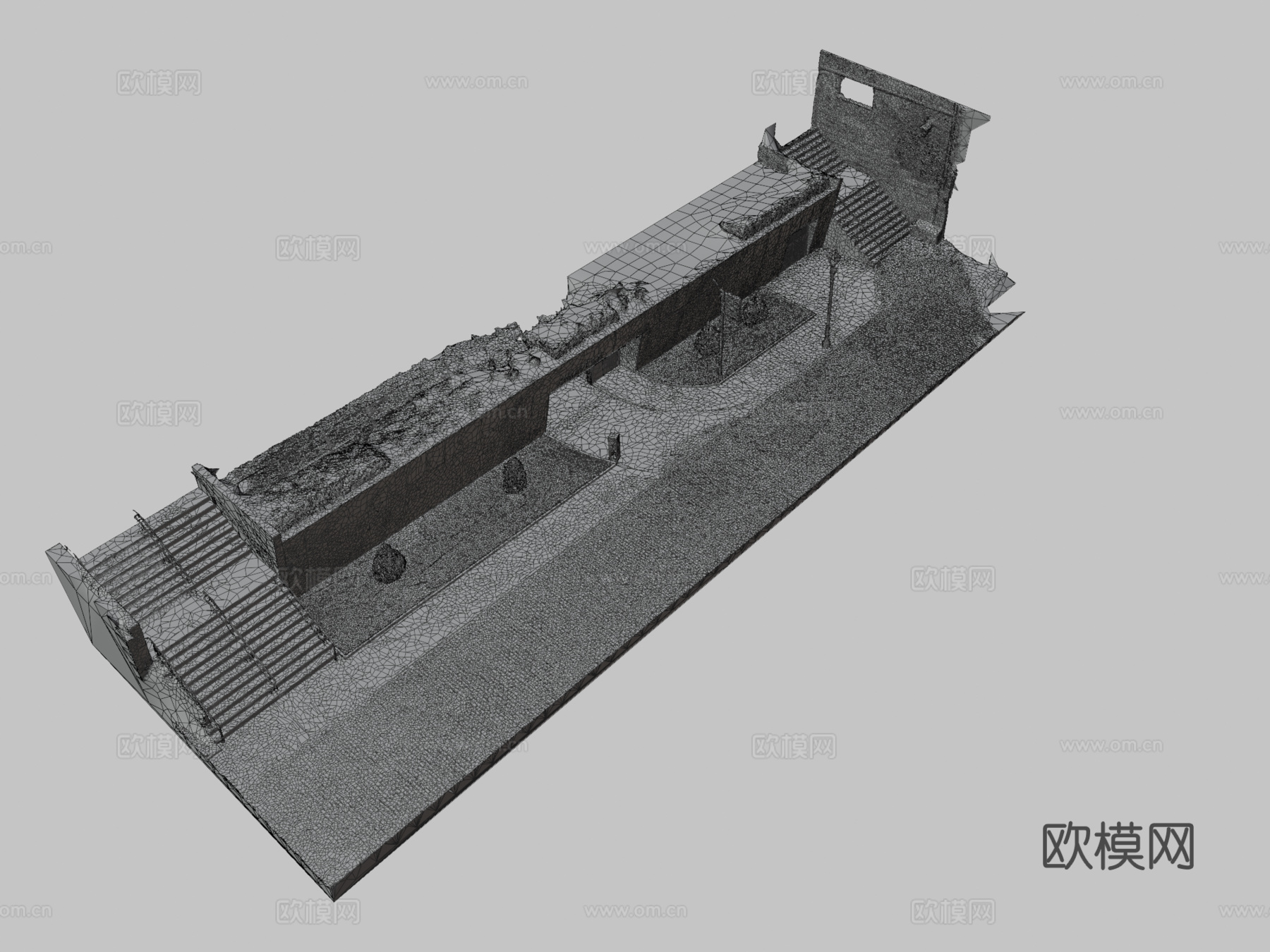 地下入口 车库入口3d模型