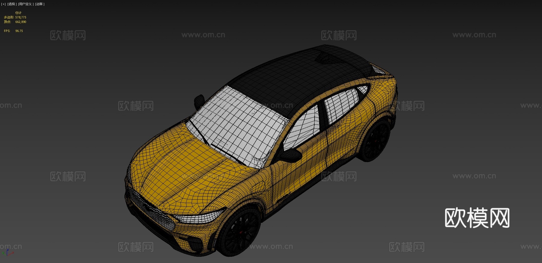 福特汽车 轿车3d模型