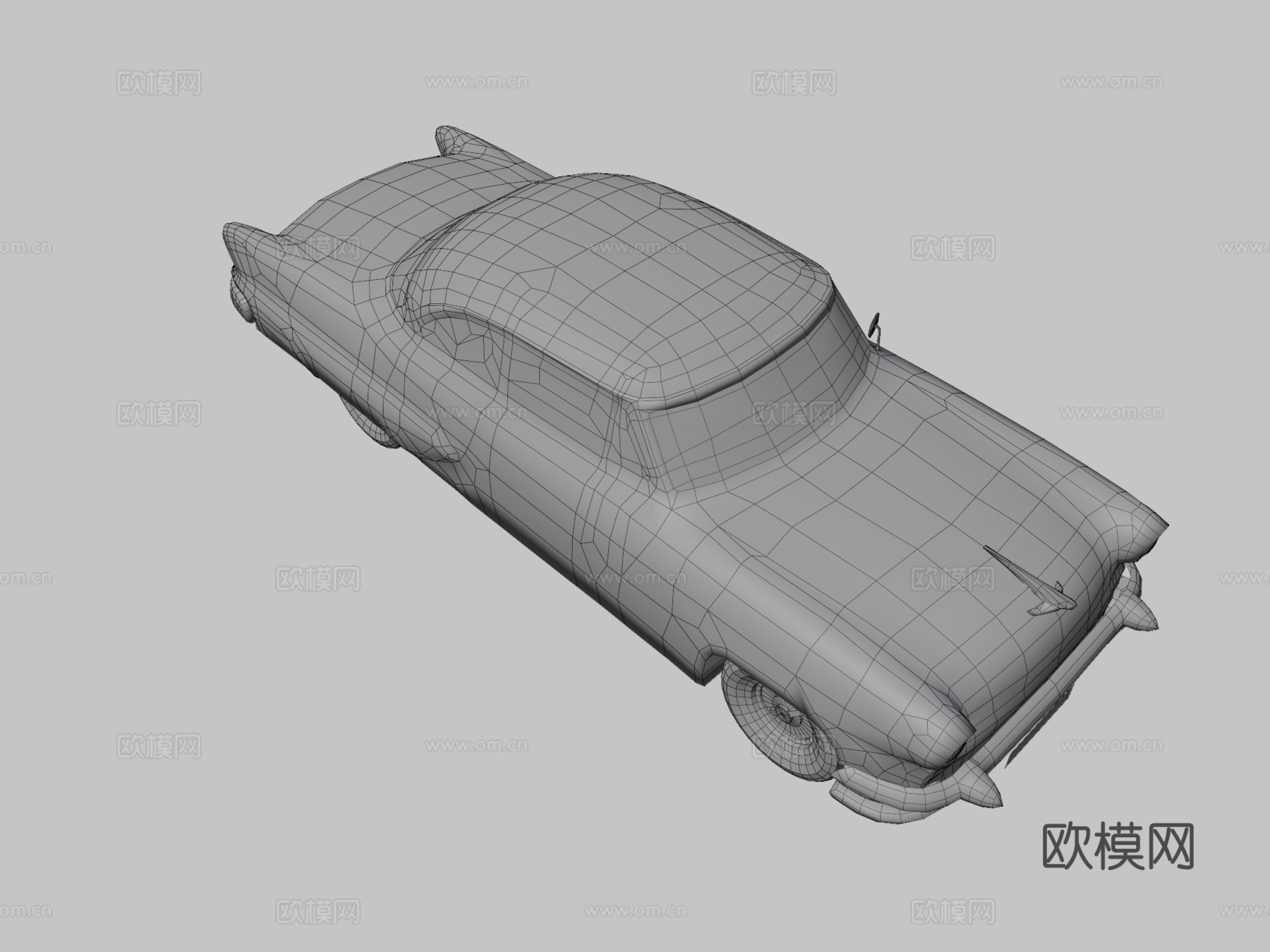 林肯双门轿车3d模型