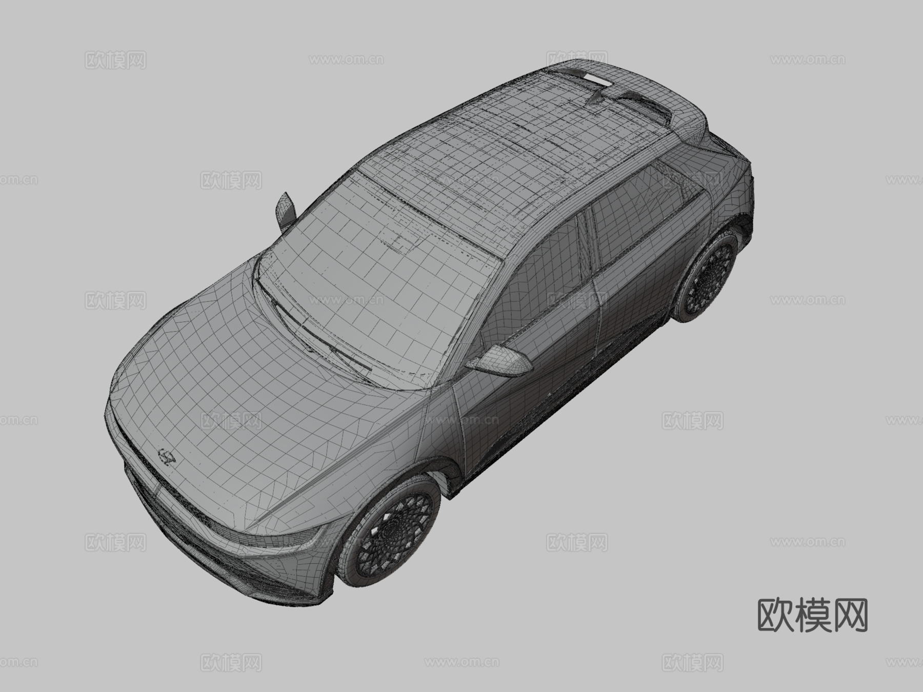 现代汽车3d模型