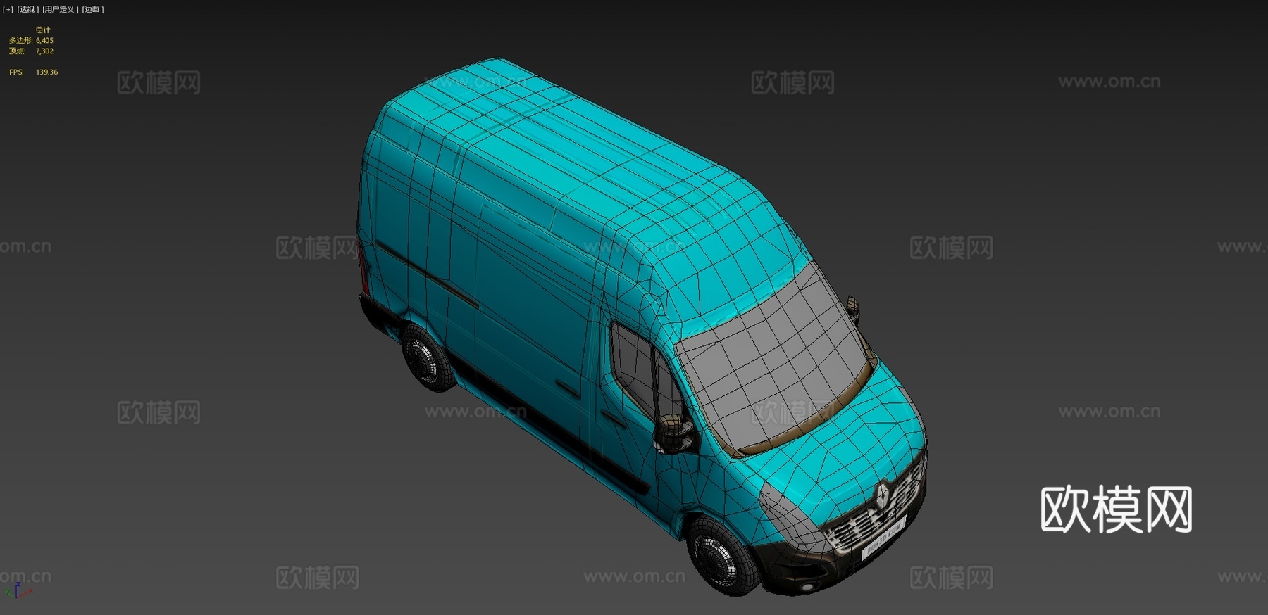 雷诺货车 汽车3d模型