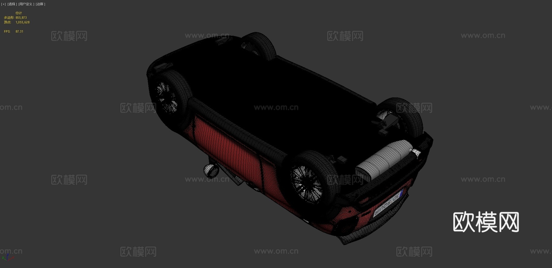 汽车 轿车 跑车 敞篷车3d模型