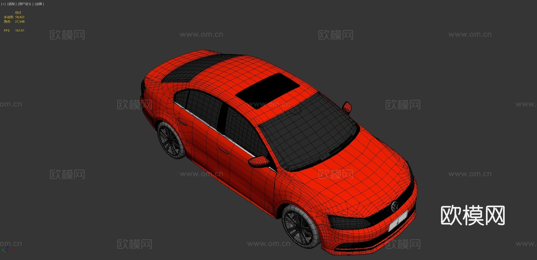 大众捷达汽车 轿车3d模型