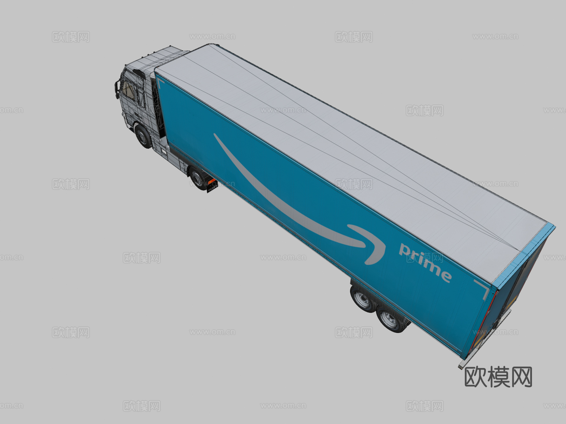 沃尔沃汽车 卡车3d模型