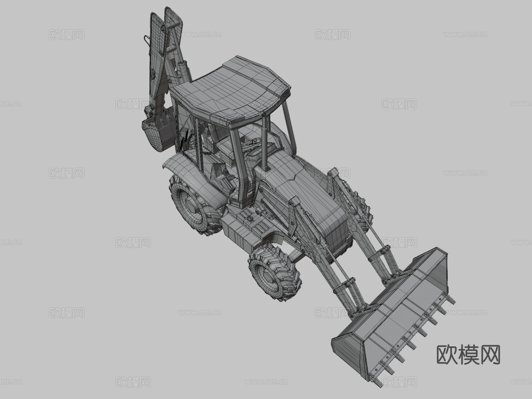 装载机 挖掘机3d模型