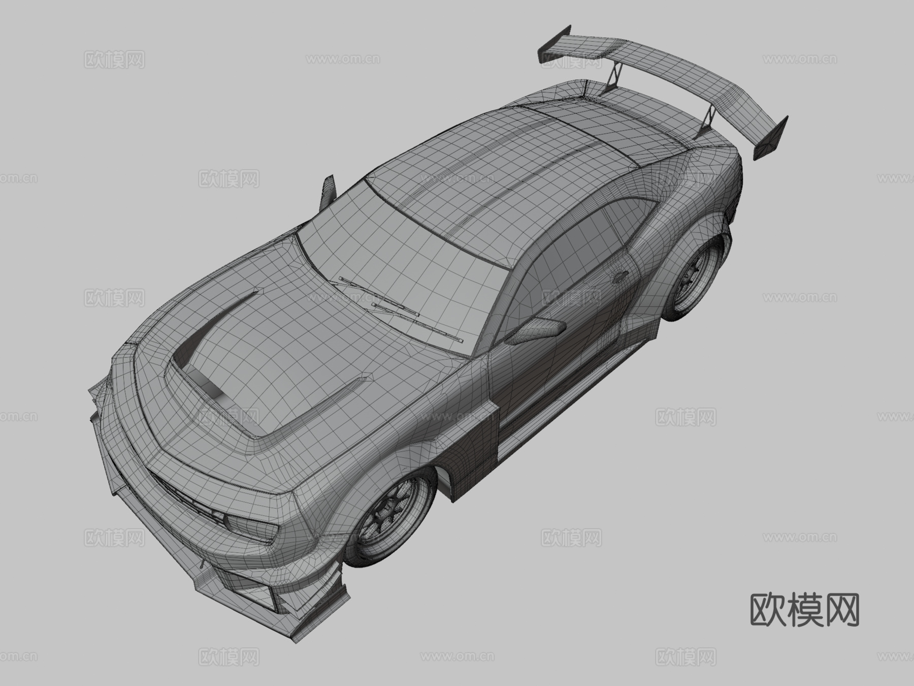 雪佛兰汽车 跑车3d模型