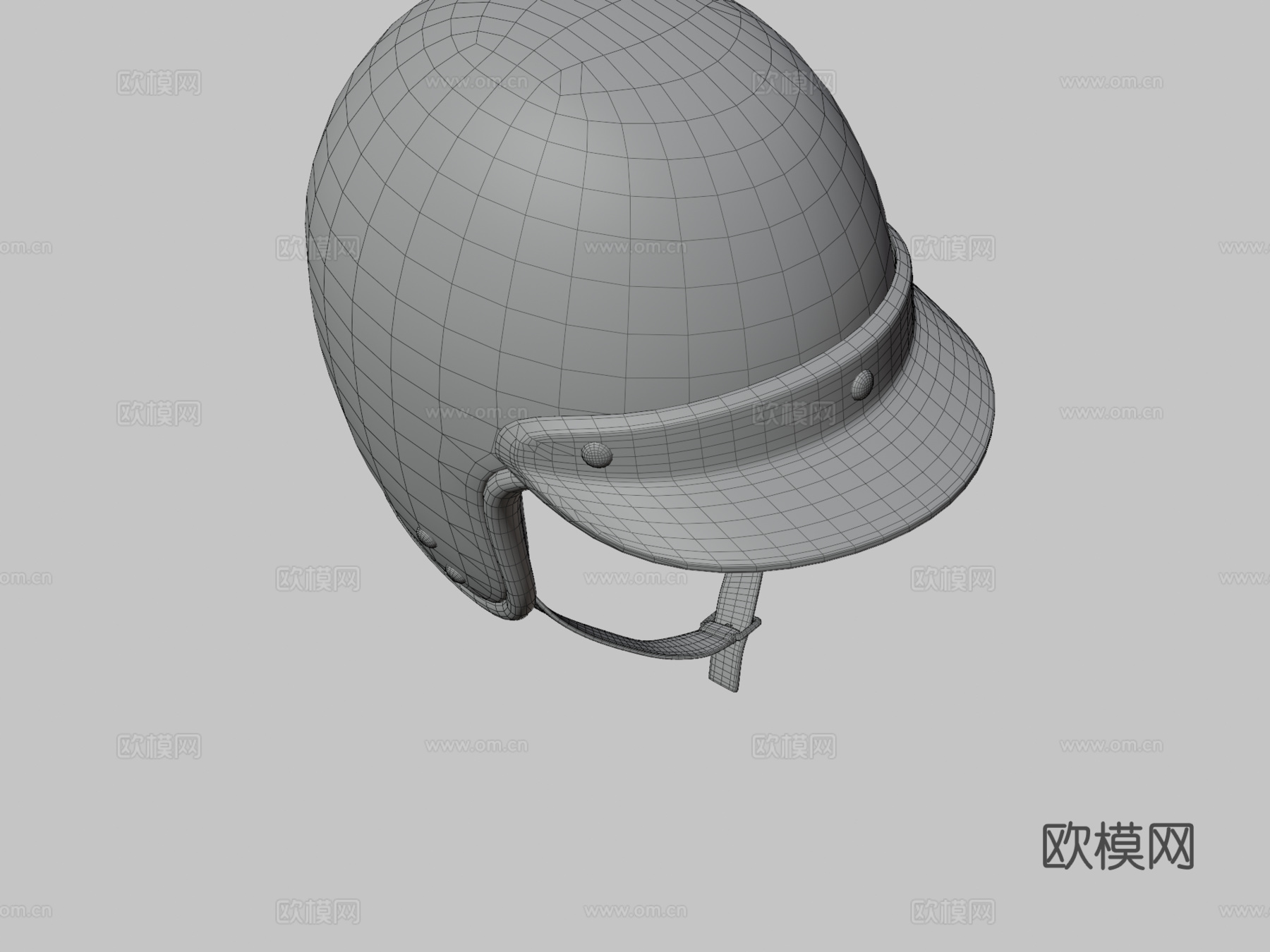 复古赛车头盔3d模型