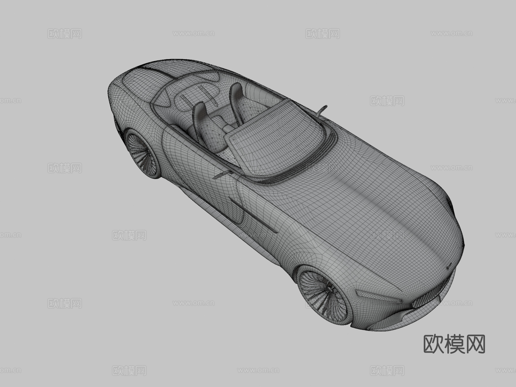 迈巴赫汽车 敞篷车3d模型