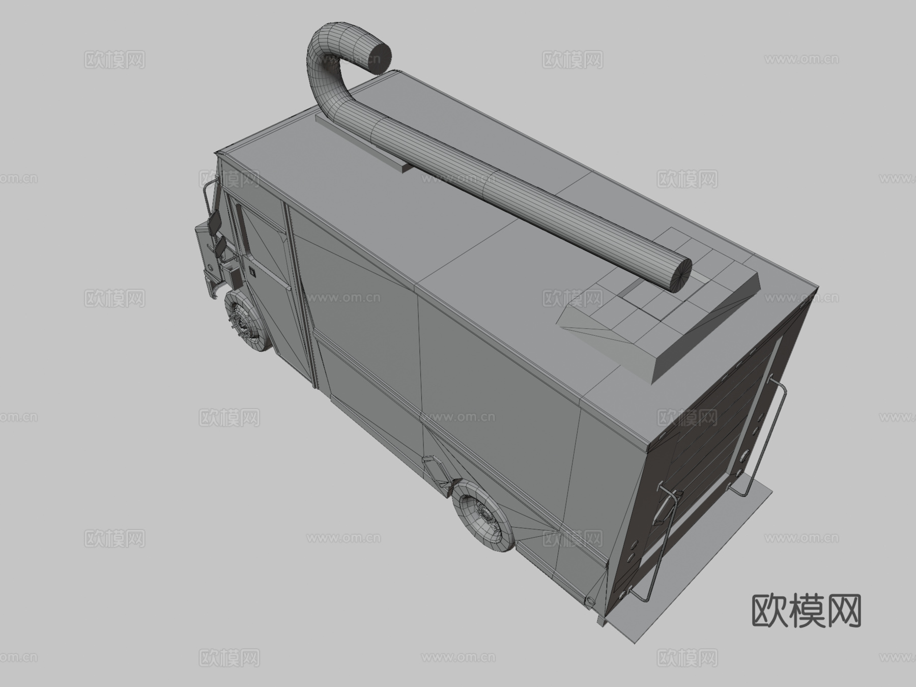 糖果食品卡车3d模型