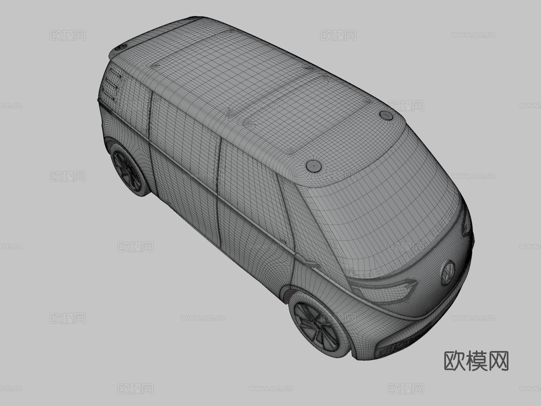 大众汽车 面包车3d模型