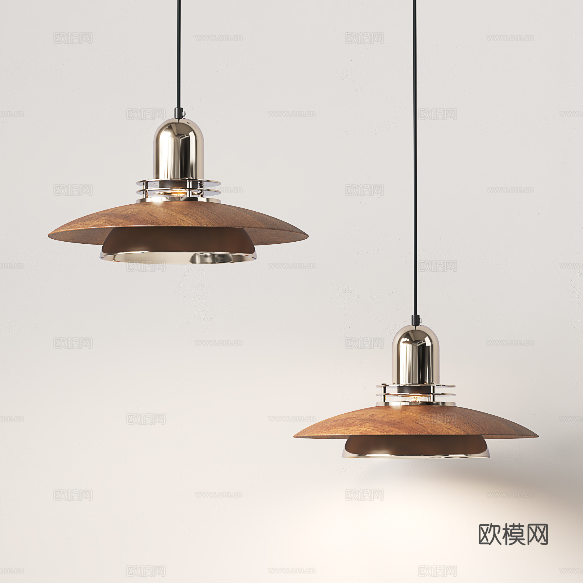 中古风吊灯 小吊灯 餐厅吊灯su模型下载（渲染图2）