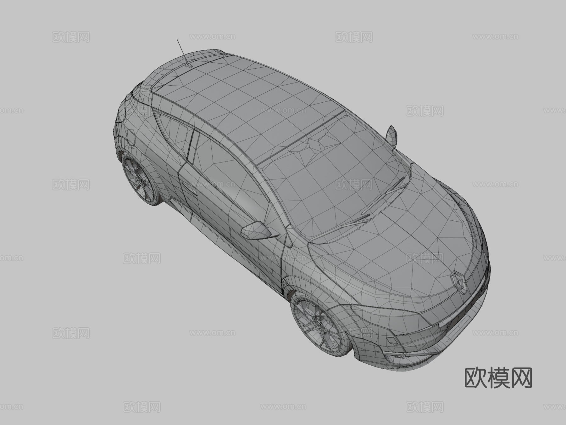 雷诺汽车 轿车3d模型