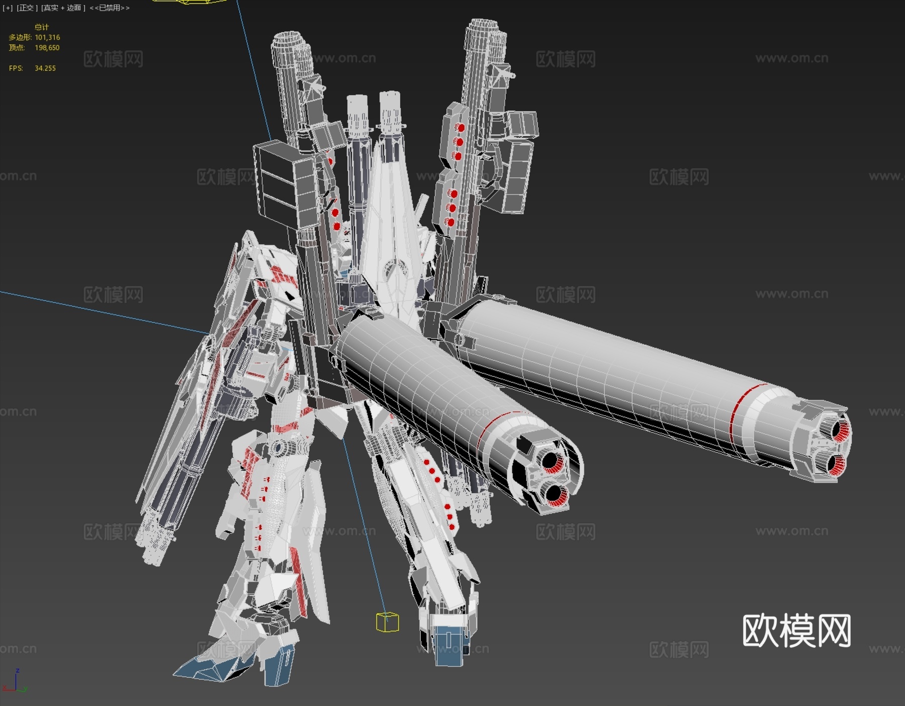 全装独角兽高达 手办 机器人 日本机器人3d模型