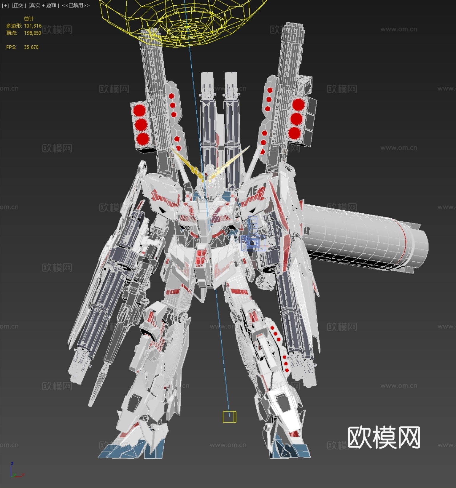 全装独角兽高达 手办 机器人 日本机器人3d模型