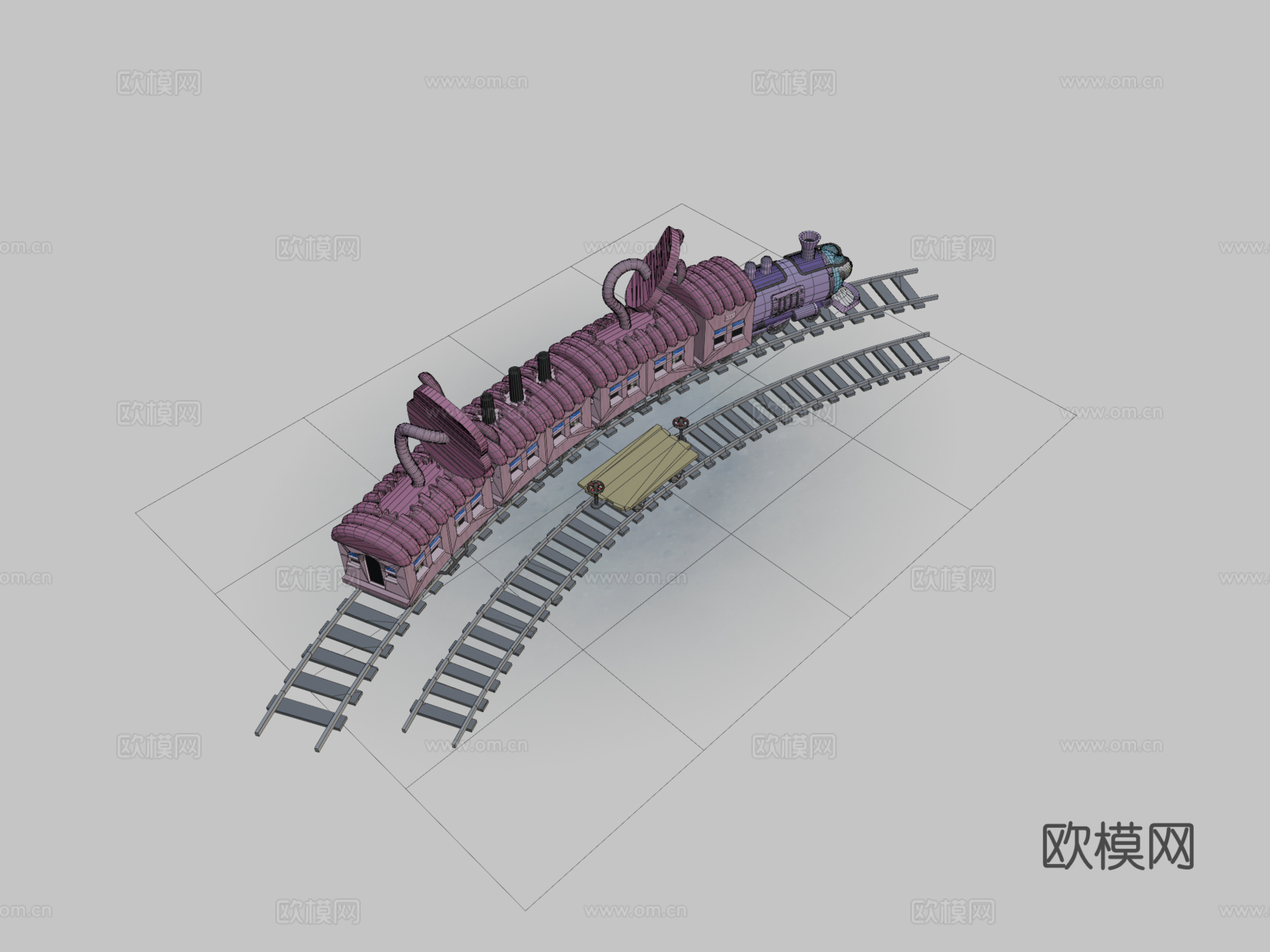 幻影火车 特快火车3d模型