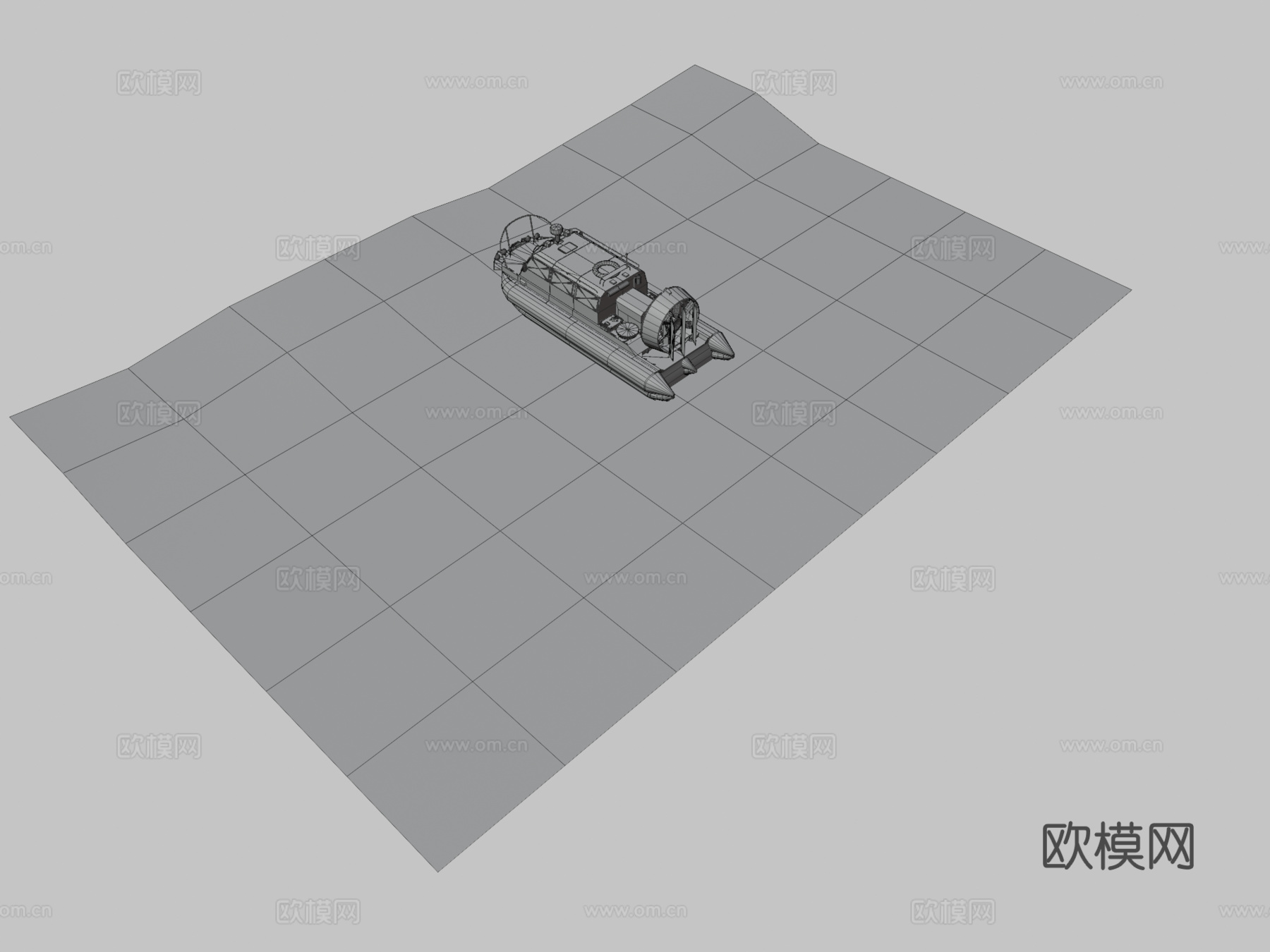 气垫船 船只3d模型