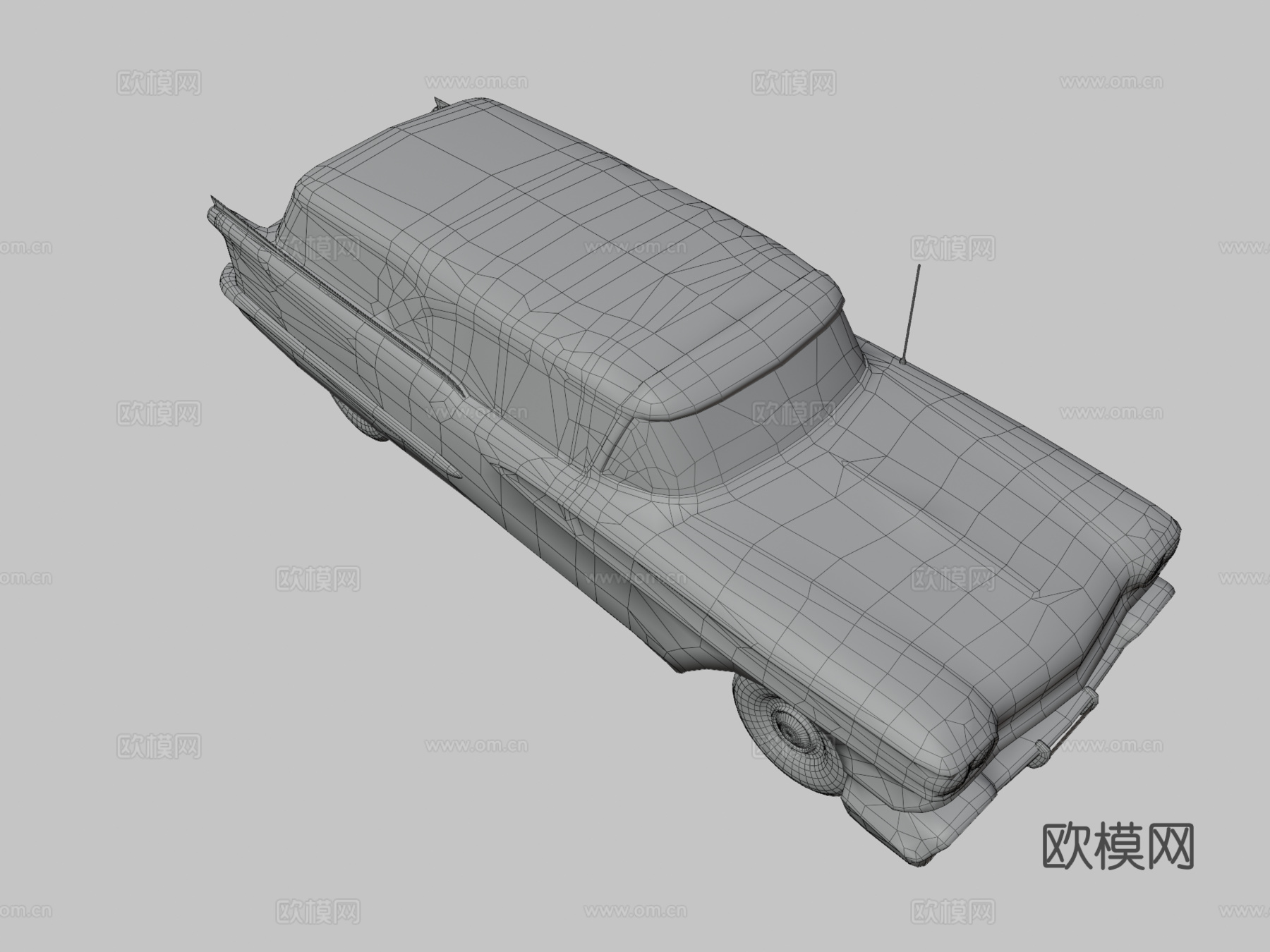 老式汽车 轿车3d模型