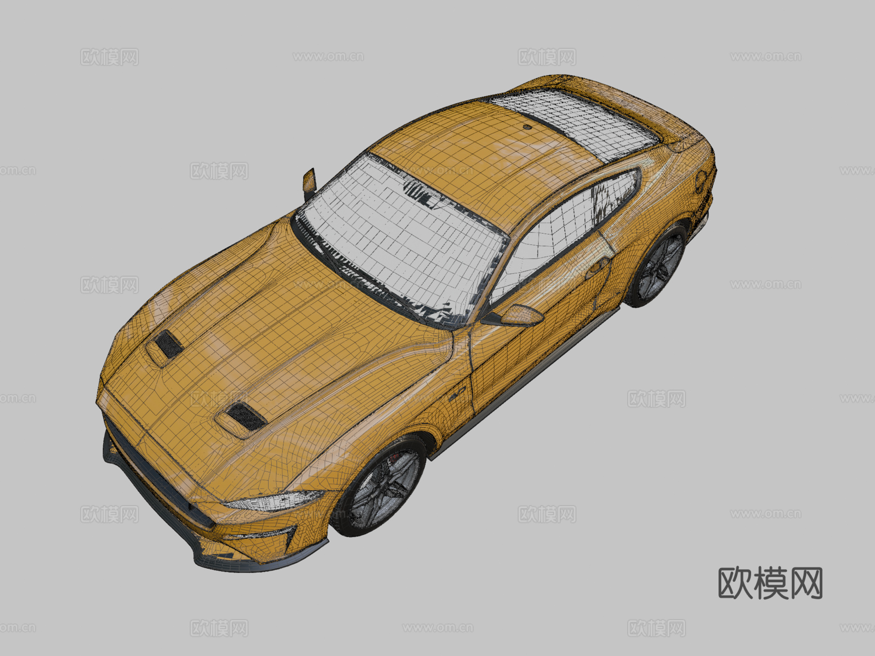 福特野马汽车 轿车3d模型