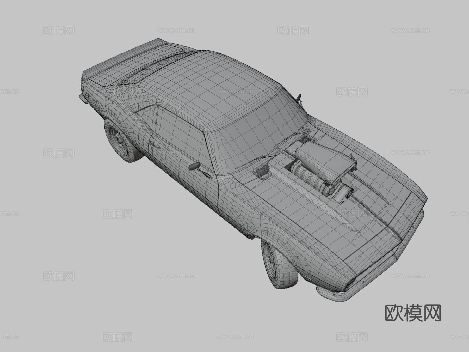 美国汽车 轿车3d模型