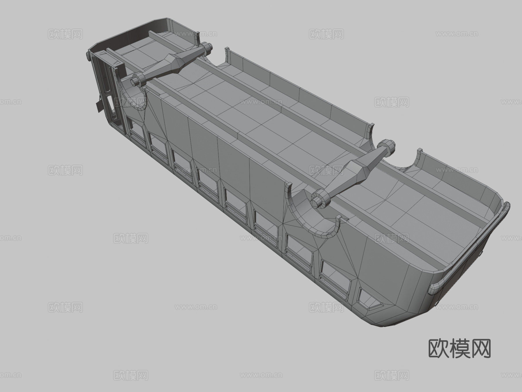 生锈巴士 公交车3d模型