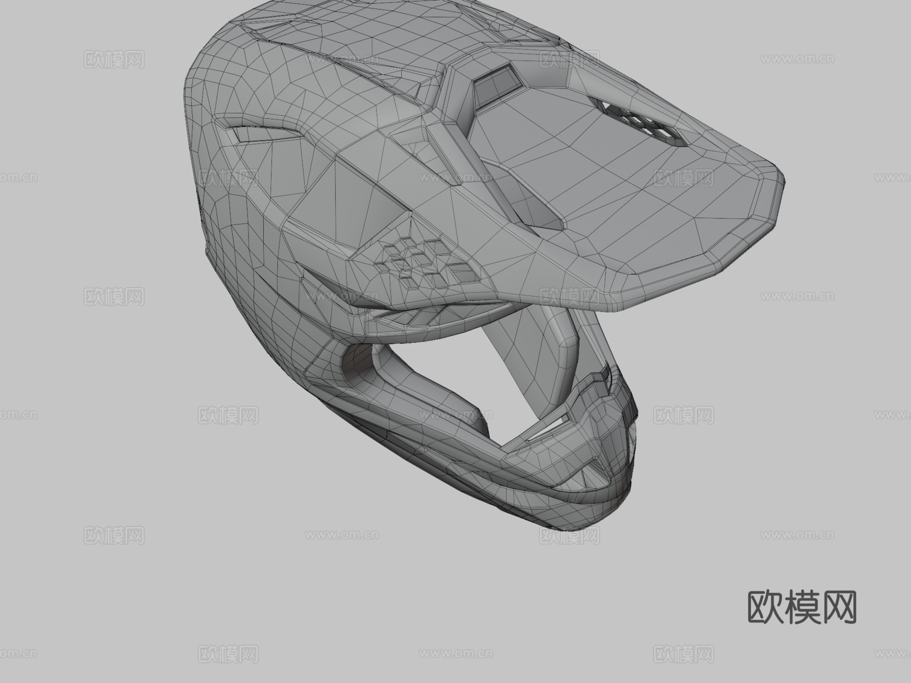 摩托车头盔3d模型