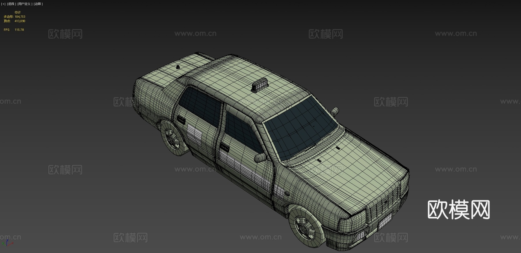 出租车3d模型